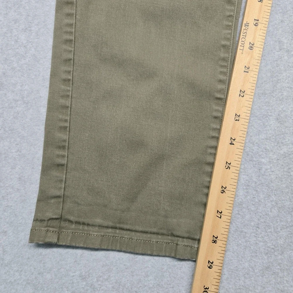 J Hilburn Jeans Mens 36x29 Olive Green Straight Leg Stretch Classic Casual Pants